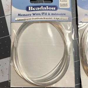Findings: Beadalon Silver Plated Memory Wire - 9.9g